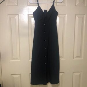 Elegant Black Spaghetti Strap Dress